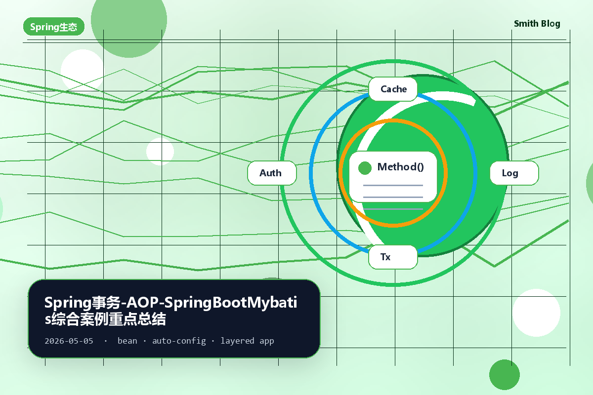 Spring事务-AOP-SpringBootMybatis综合案例重点总结